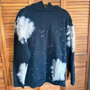 NBA New York Knicks Bleached Out Distressed Hoodie